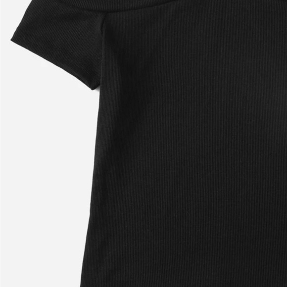 Knitted Halter Neck Solid Color T-Shirt For Summer Teen Girls Size 11-12Y - Picture 3 of 3